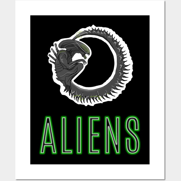 Aliens Xeno Wall Art by Alien Dropship